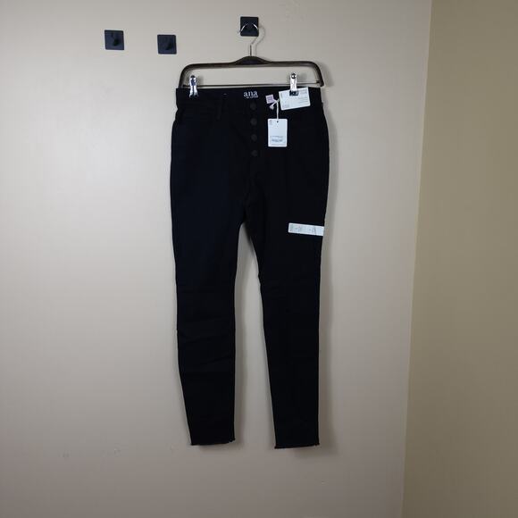 a.n.a Womens High Rise Jegging Skinny Fit Jean in Black Size 8 - Picture 1 of 9